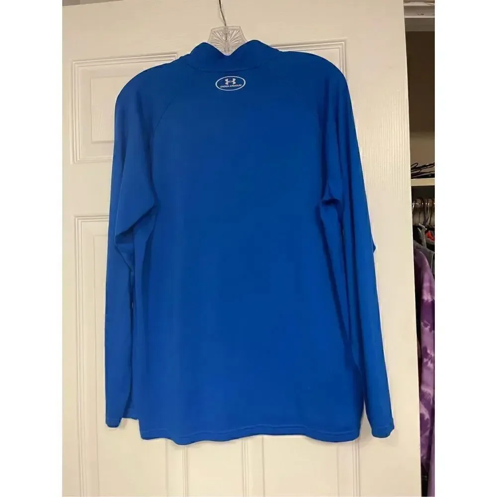 Under Armour, quarter zip, pullover, royal blue, men’s medium